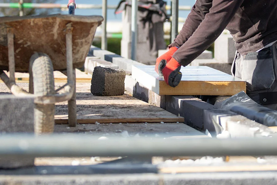 Commercial foundation construction and insulation work